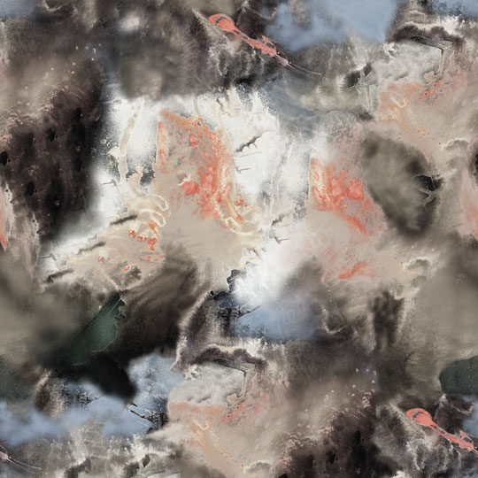 Cloudbusting Wallpaper Peach