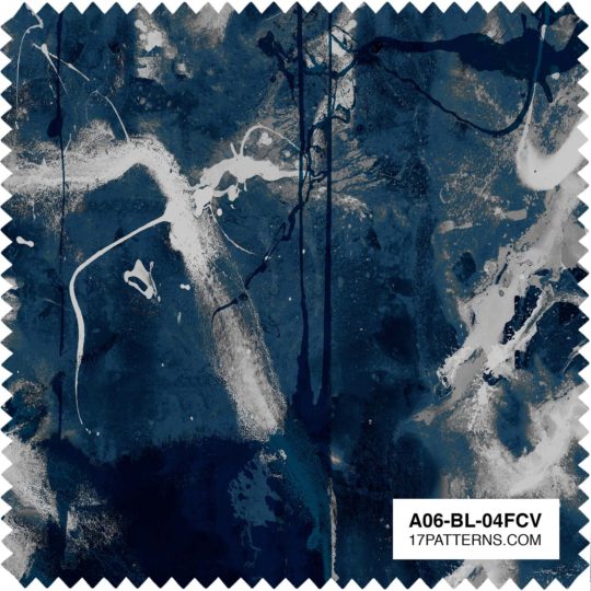 Blotto Royal Blue Velvet Fabric by 17 Patterns