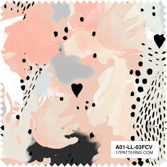 Love Leopard Velvet Fabric Swatch by 17 Patterns