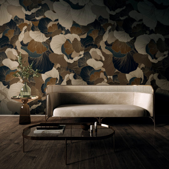 Venation - Gold Wallcovering