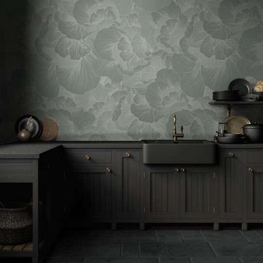 Venation - DuckEgg Wallpaper