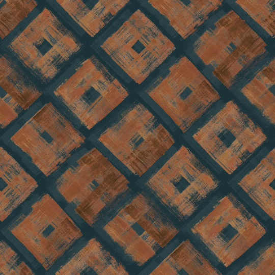 Clays Hatch Wallpaper Terracotta