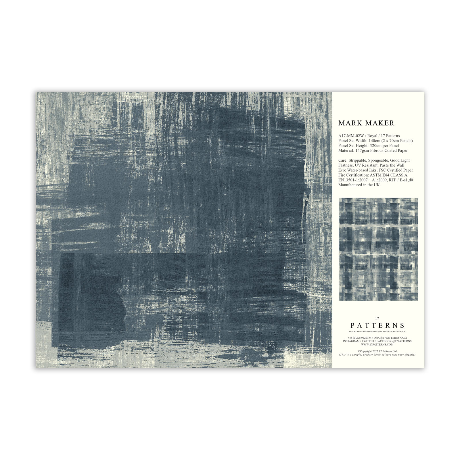 Mark Maker Wallpaper Royal from 17 Patterns