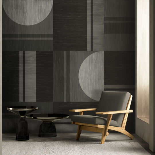 17 Patterns ‘Returning Home’ wallpaper is an architectural and biospheric design.