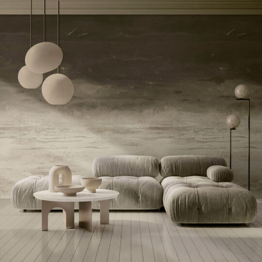 Morning Mist Wallpaper - Brown, Lounge