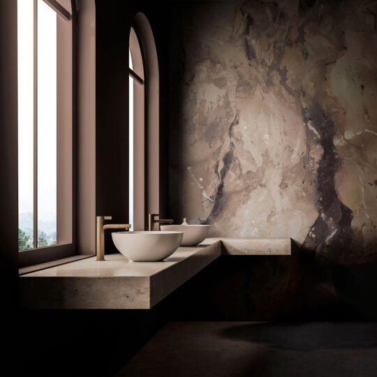 Paria wallpaper brings a sense of the outdoors into interior spaces, offering an earthy yet refined aesthetic that celebrates the untamed beauty of nature’s artistry.