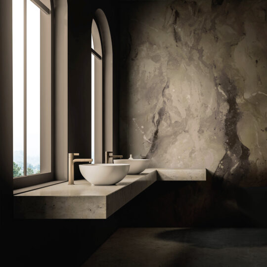 Paria wallpaper brings a sense of the outdoors into interior spaces, offering an earthy yet refined aesthetic that celebrates the untamed beauty of nature’s artistry.