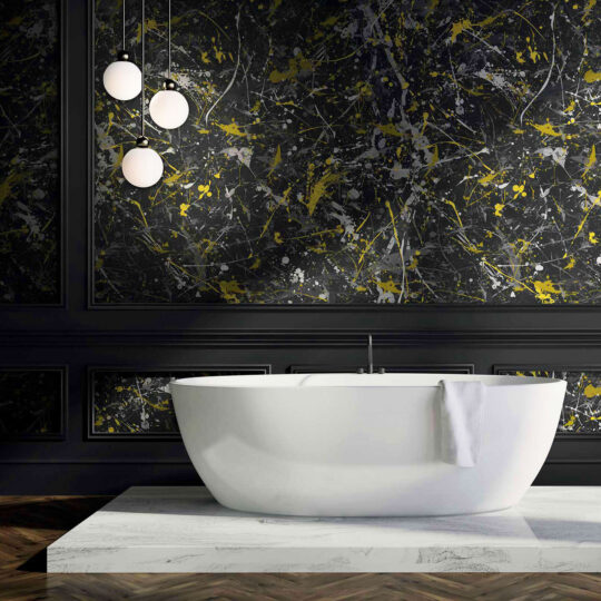 Synchronicities is perfect for those who seek to make a fearless design statement, this wallpaper adds a sense of artistic rebellion to modern interiors.