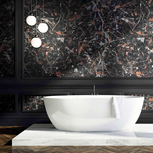 Synchronicities is perfect for those who seek to make a fearless design statement, this wallpaper adds a sense of artistic rebellion to modern interiors.