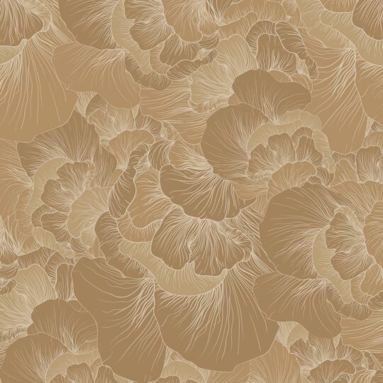 Transporting you into nature’s own playground. Venation Wallpaper Caramel. Delivered in rich amber and brown hues, its intricate line work in tonal lighter shades enhances this botanical illustration, inviting the outside into your home.