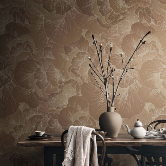 Venation Toffee Wallpaper