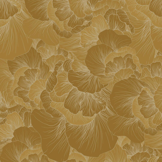 Transporting you into nature’s own playground. Venation Wallpaper Mustard. Delivered in contemporary yellow hues, its intricate line work in tonal lighter shades enhances this botanical illustration, inviting the outside into your home.