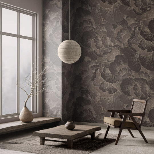 Venation Chocolate Wallpaper