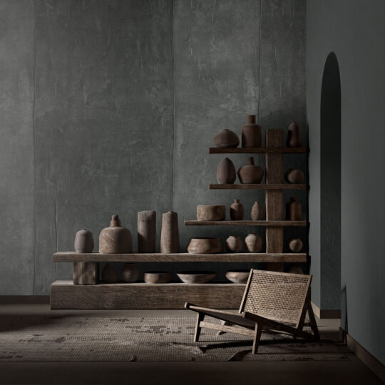 Velar Plain Slate Wallpaper