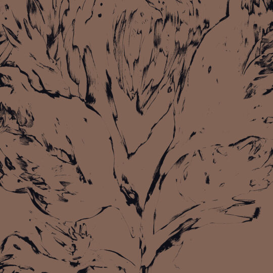As If I Knew Her moves like a half-held memory across the wall. The mark-making is raw and confident — part botanical study, part abstract expressionism.
