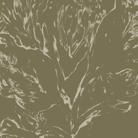 As If I Knew Her moves like a half-held memory across the wall. The mark-making is raw and confident — part botanical study, part abstract expressionism.