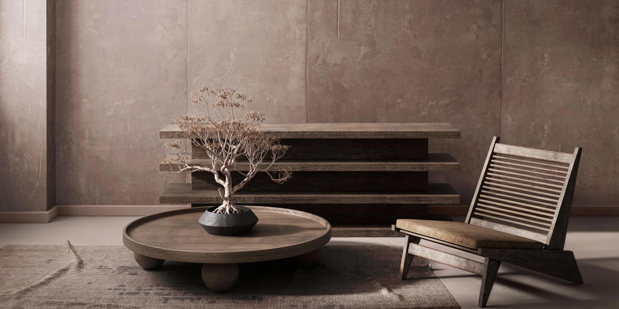 Paria wallpaper brings a sense of the outdoors into interior spaces, offering an earthy yet refined aesthetic that celebrates the untamed beauty of nature’s artistry.